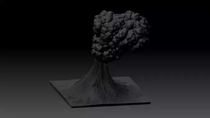 Volcano 3D model