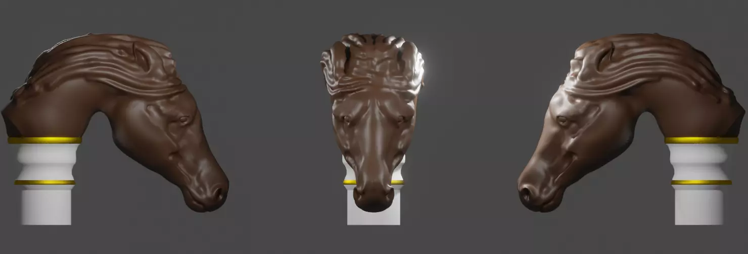 3D MODELING AND SCULPTING OF HORSE HEAD 3D model