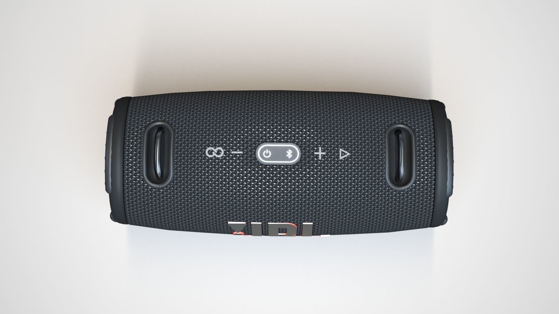 JBL XTREME 3 Black Low-poly 3D model_4