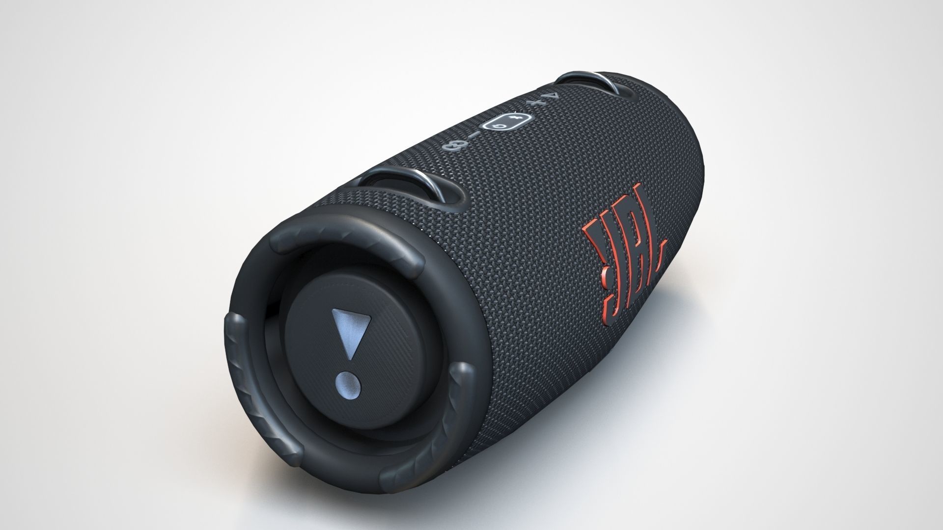 JBL XTREME 3 Black Low-poly 3D model_1