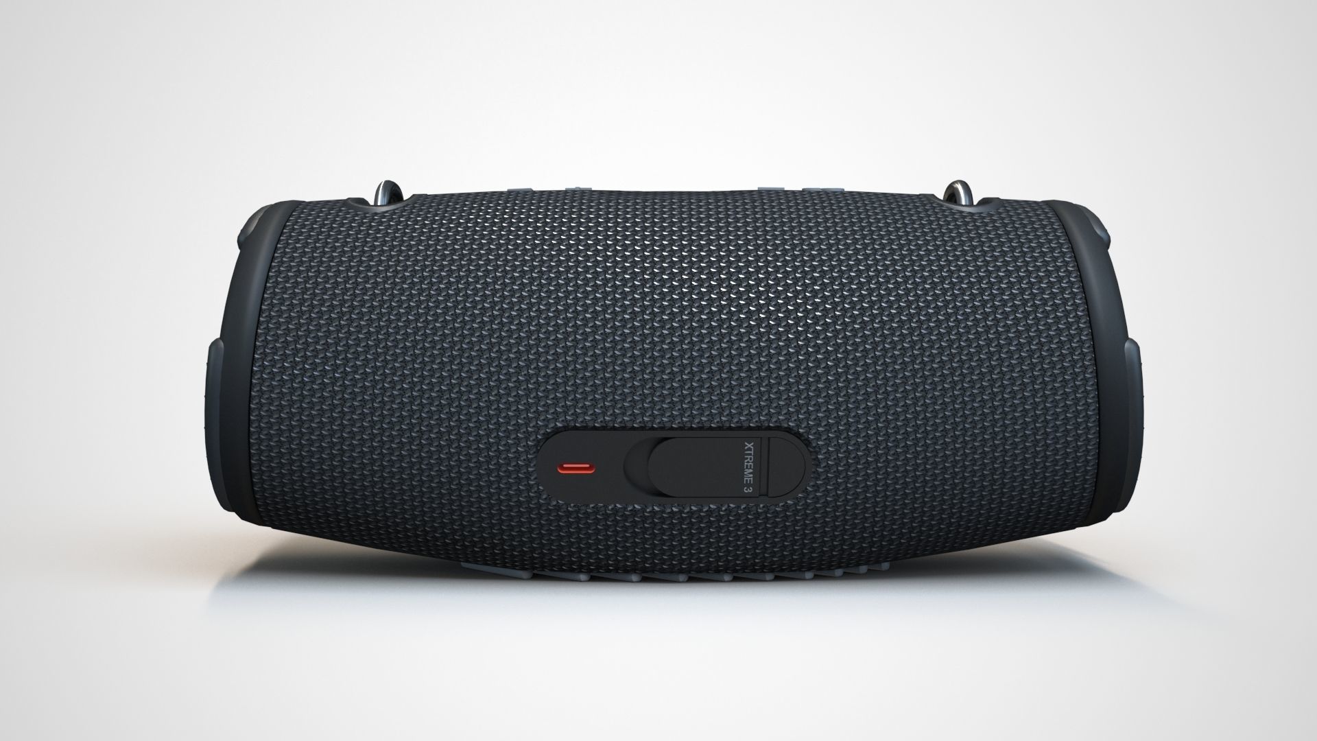 JBL XTREME 3 Black Low-poly 3D model_6