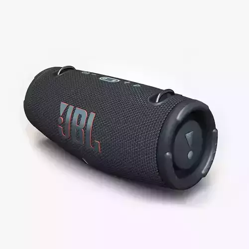 JBL XTREME 3 Black Low-poly 3D model