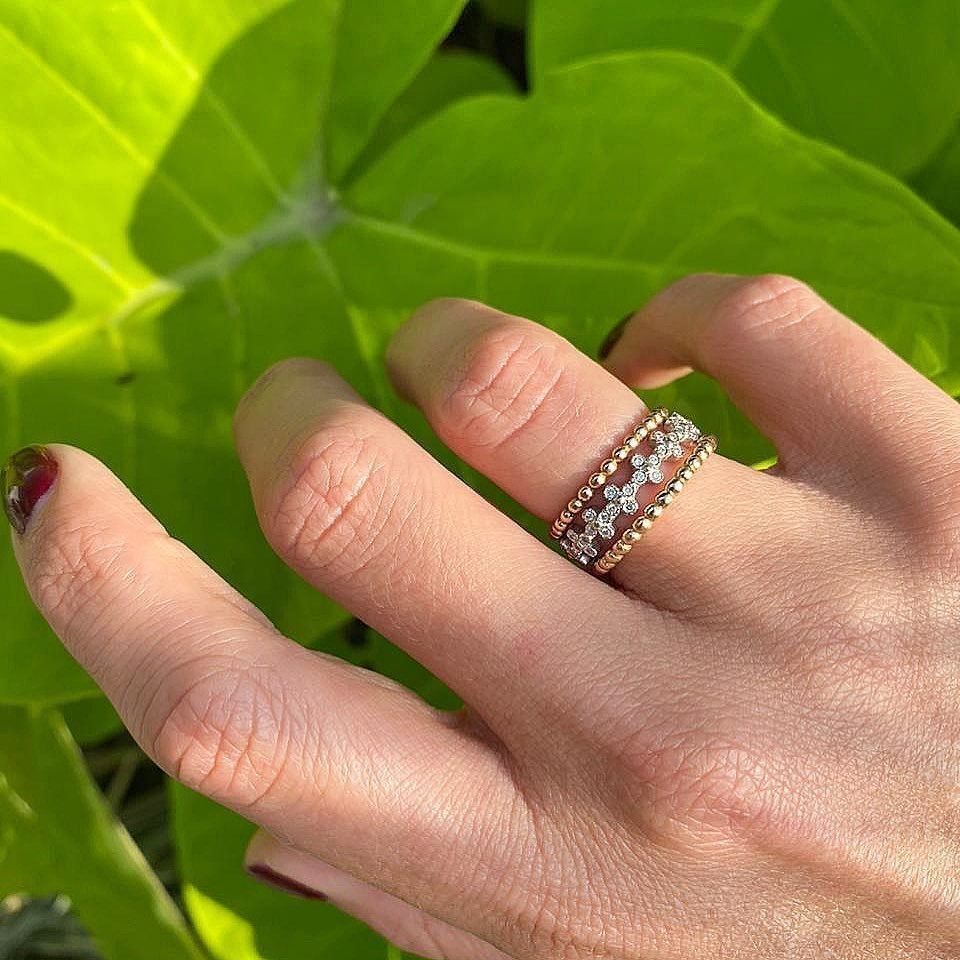 Balls Ring - 8 sizes 3D print model_3