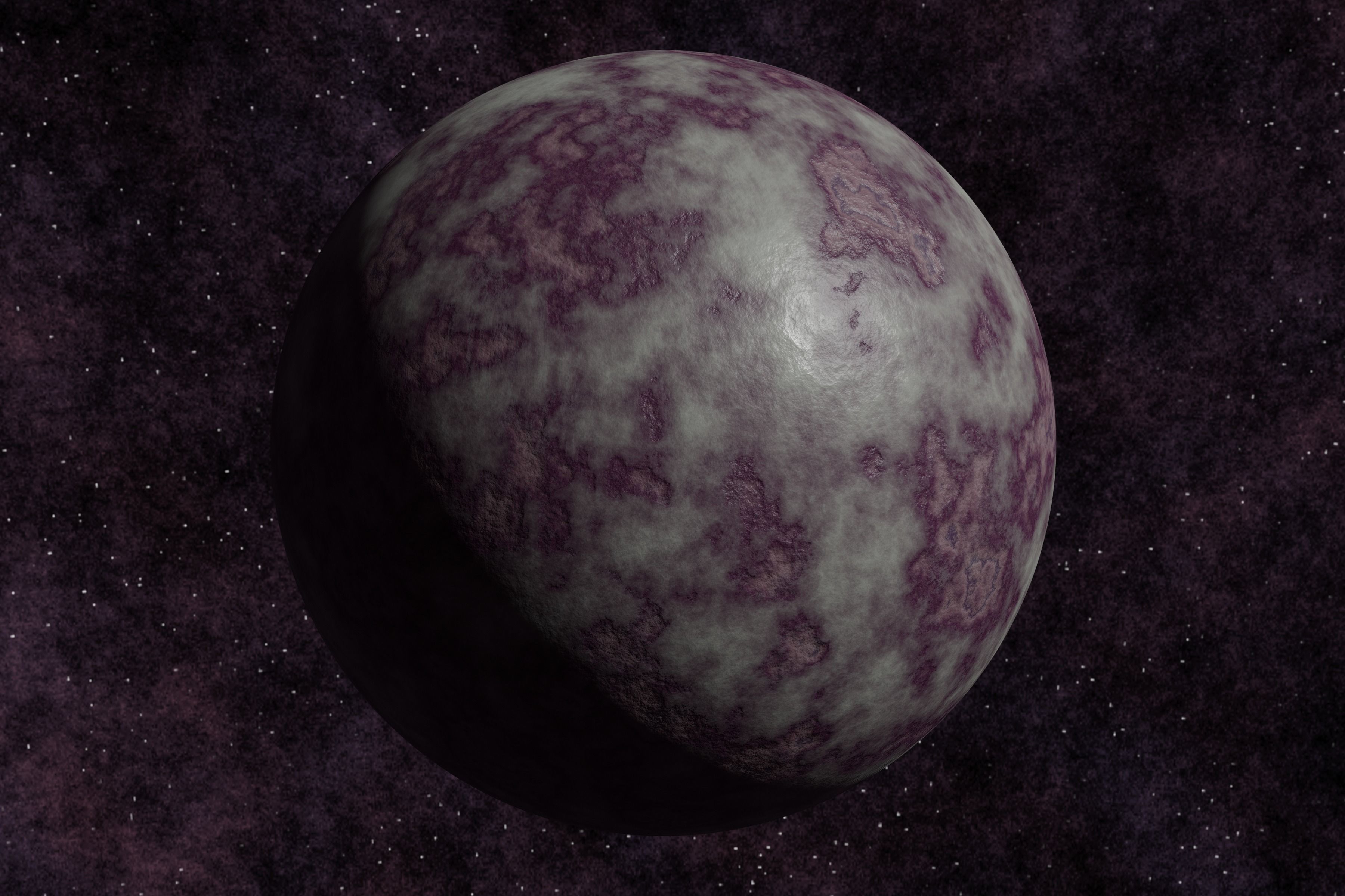 Ice planet 004-alfa Low-poly 3D model_1