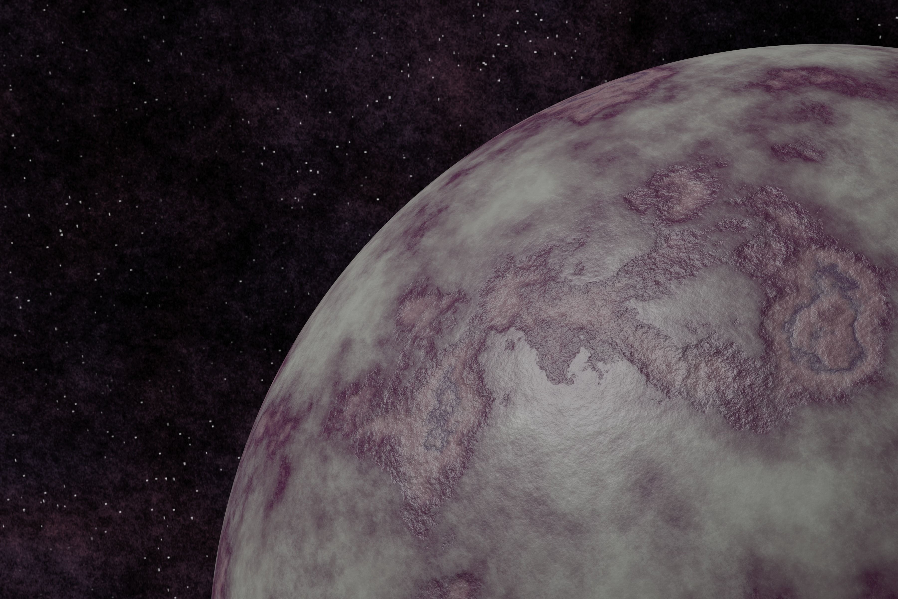 Ice planet 004-alfa Low-poly 3D model_3