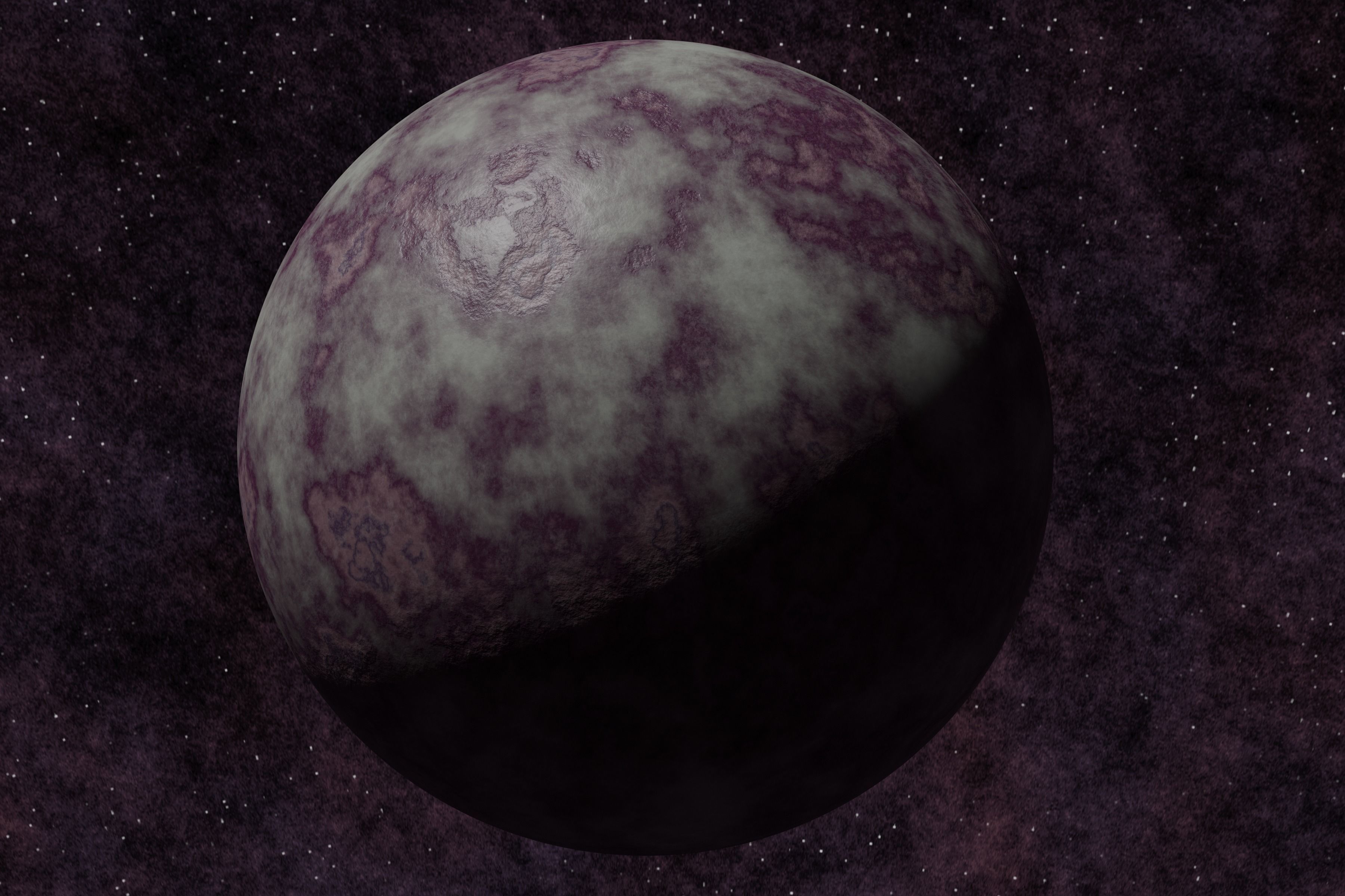 Ice planet 004-alfa Low-poly 3D model_5