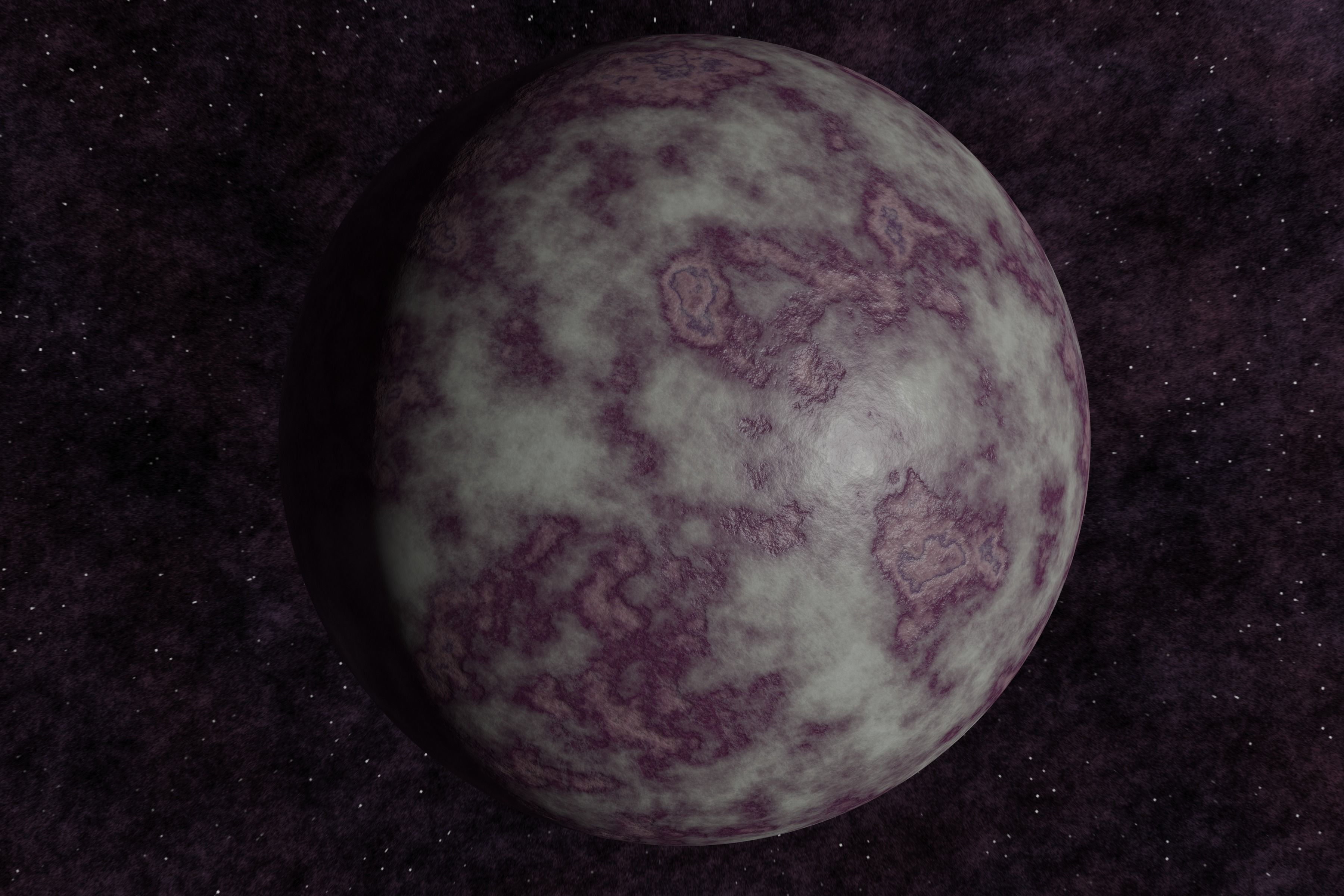 Ice planet 004-alfa Low-poly 3D model_2