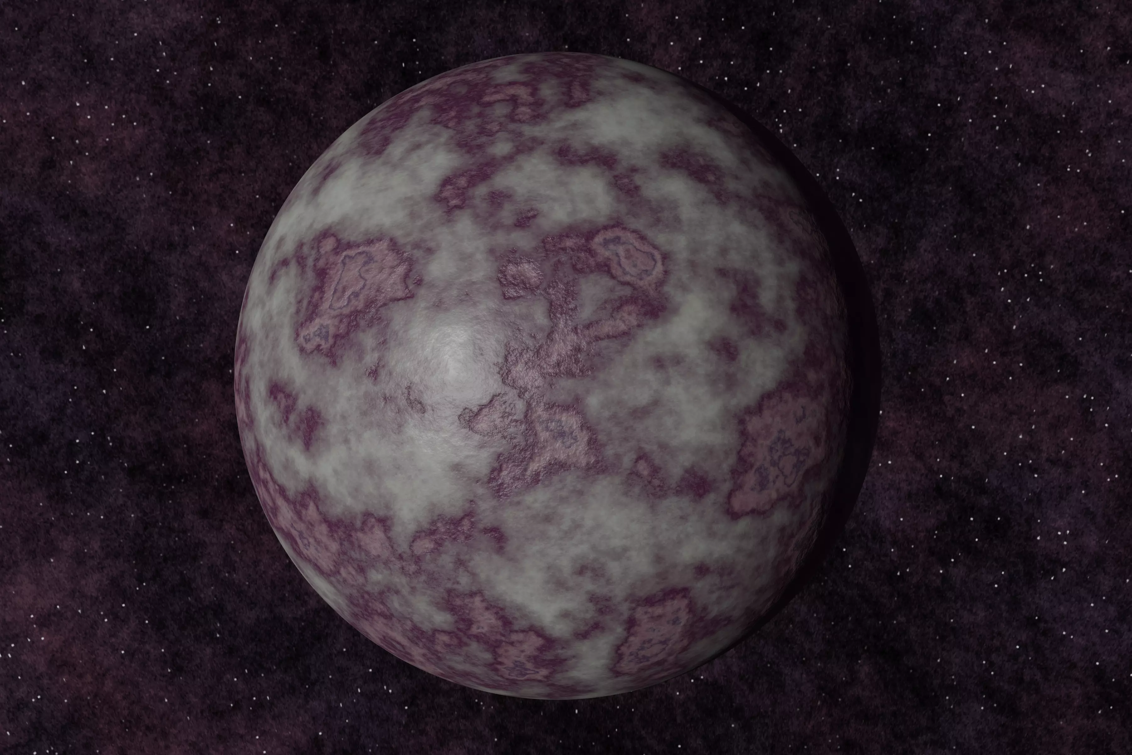 Ice planet 004-alfa Low-poly 3D model_0