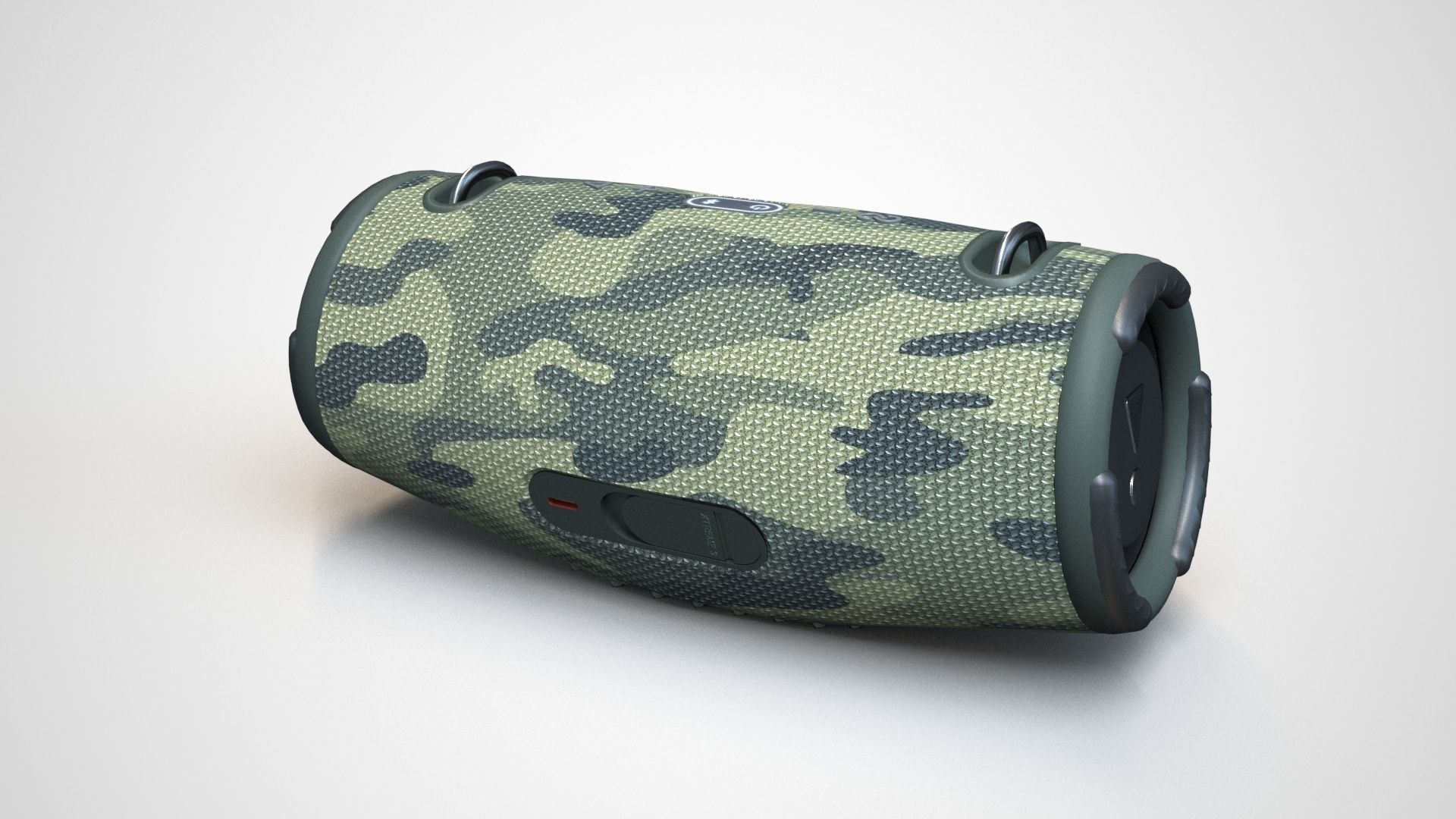 JBL XTREME 3 Camo Low-poly 3D model_27