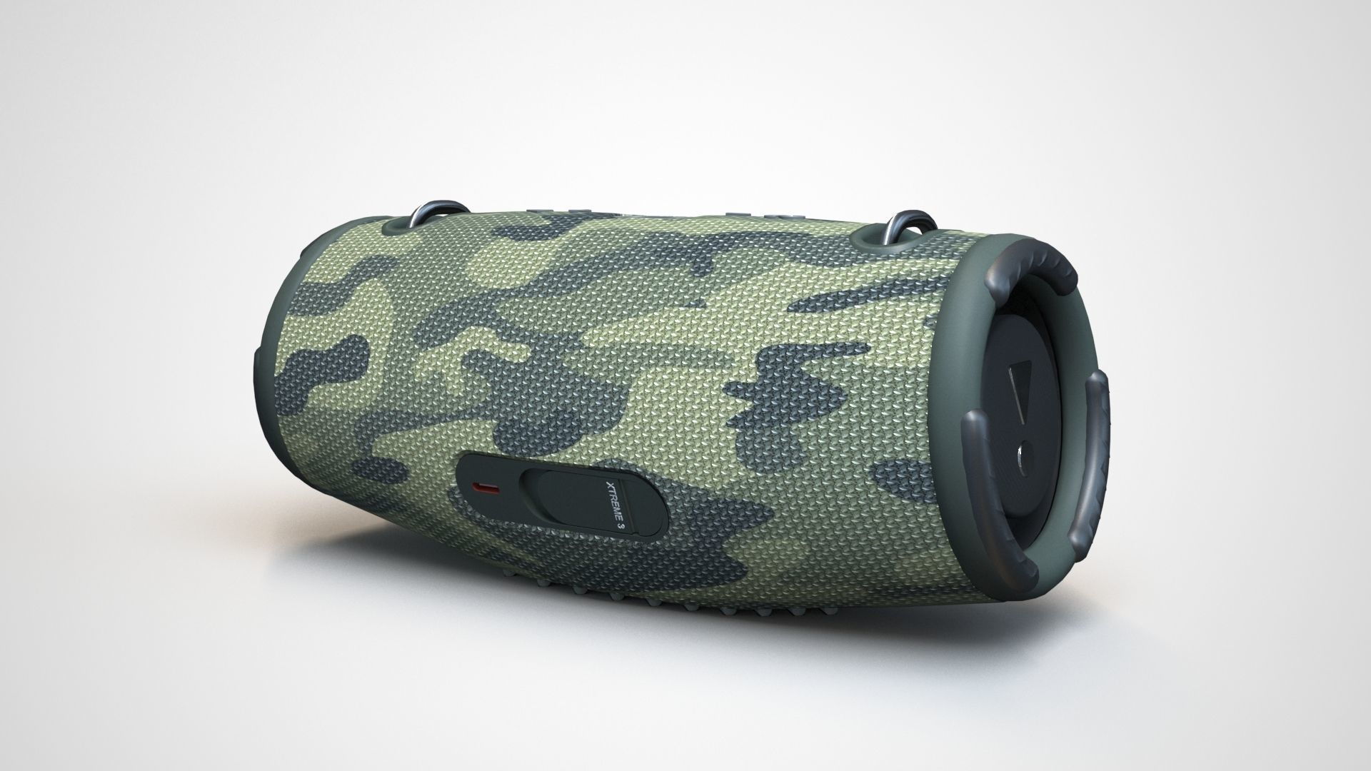 JBL XTREME 3 Camo Low-poly 3D model_3