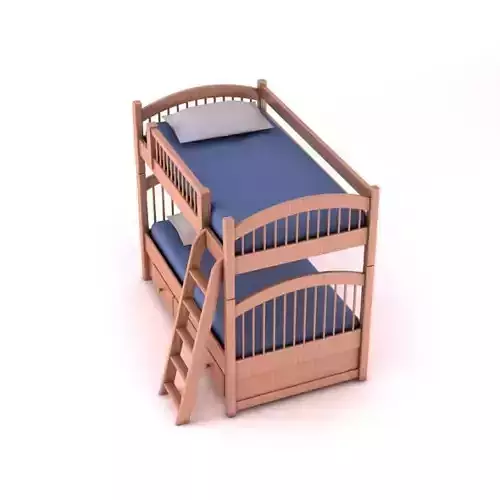 Twin Bunk Bed In Dark Silver Finish
