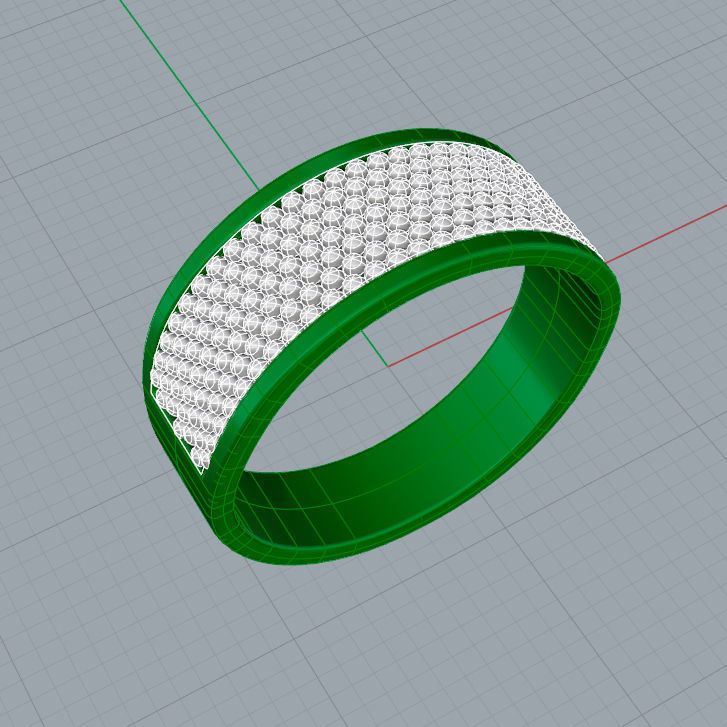 Anel Bolinha 002 3D print model_1