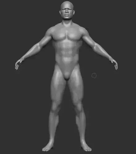 Muscular Black Man Model