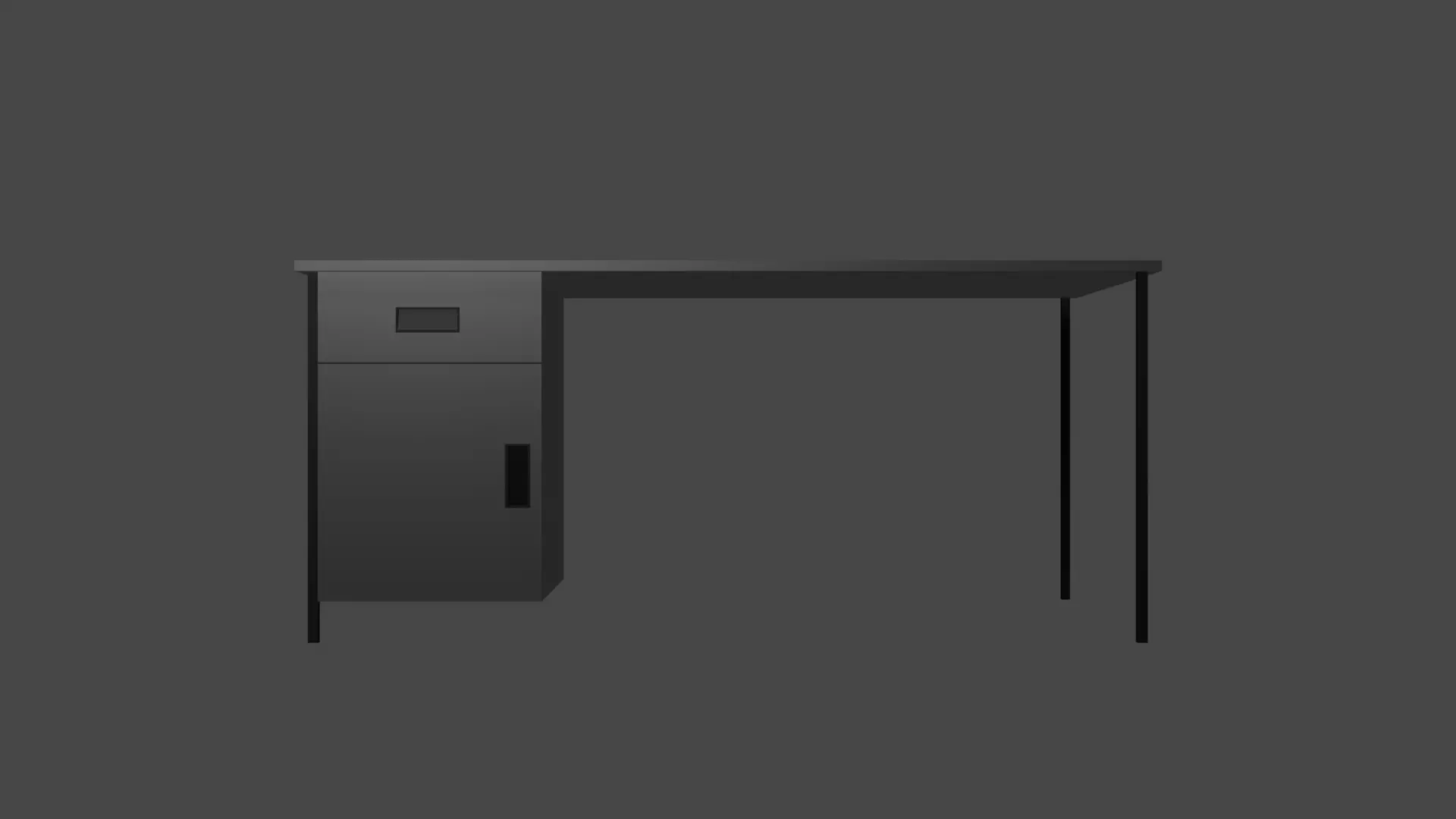 Office Table Free 3D model_0