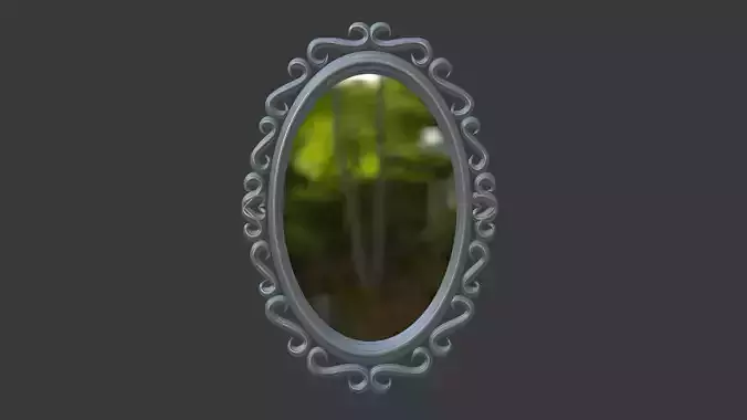 Oval Mirror Frame