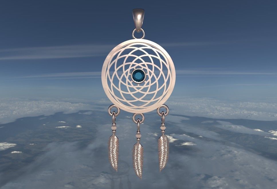 Catchdreamer pendant 3d model 3D print model_4
