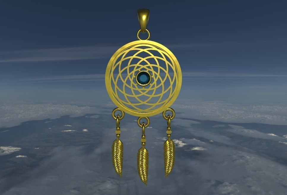 Catchdreamer pendant 3d model 3D print model_1