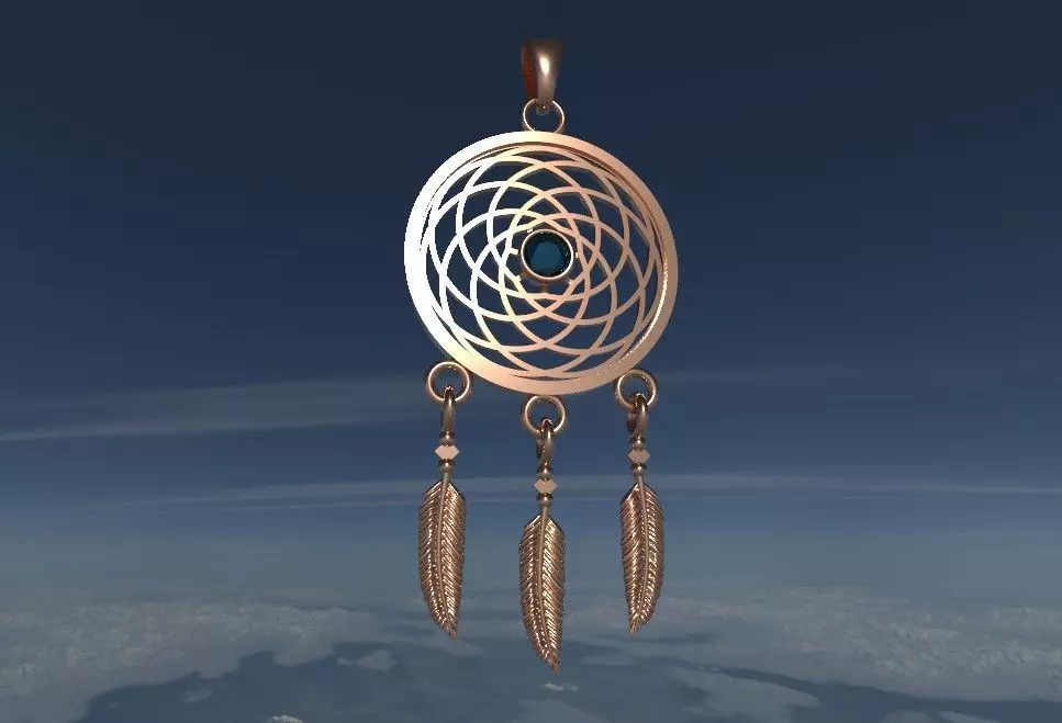 Catchdreamer pendant 3d model 3D print model_0