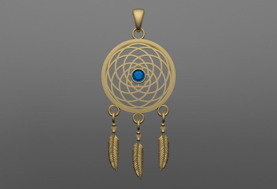 Catchdreamer pendant 3d model 3D print model_6