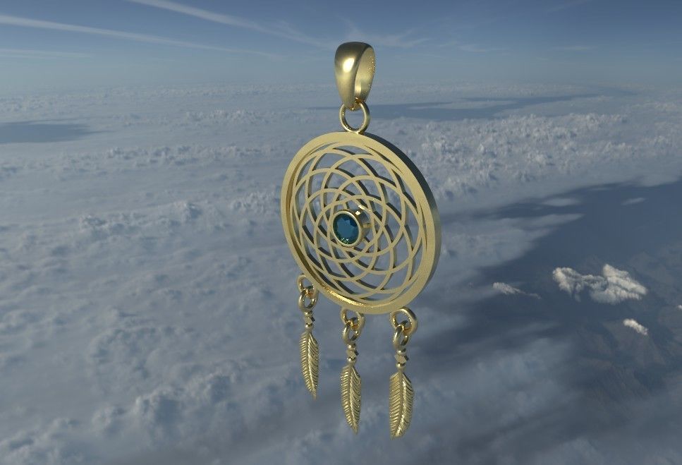 Catchdreamer pendant 3d model 3D print model_5