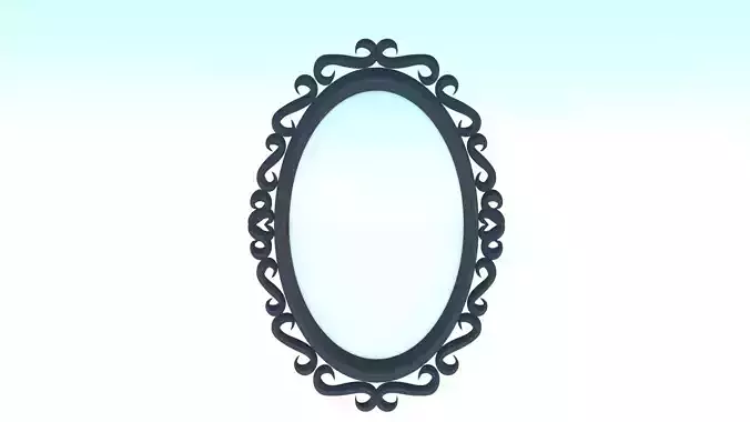 Oval Mirror Frame