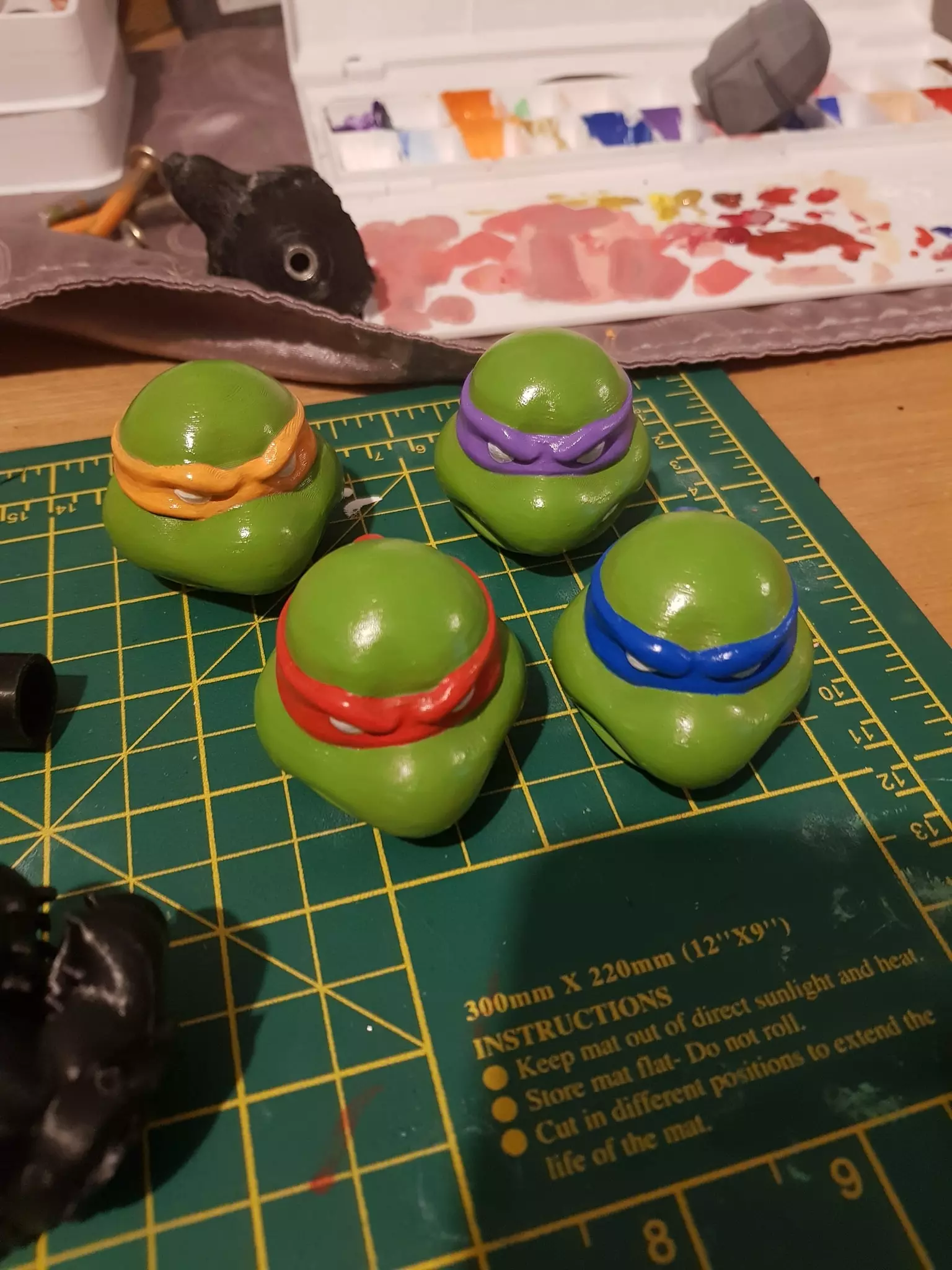 TMNT Head Action Figure 3D print model_0