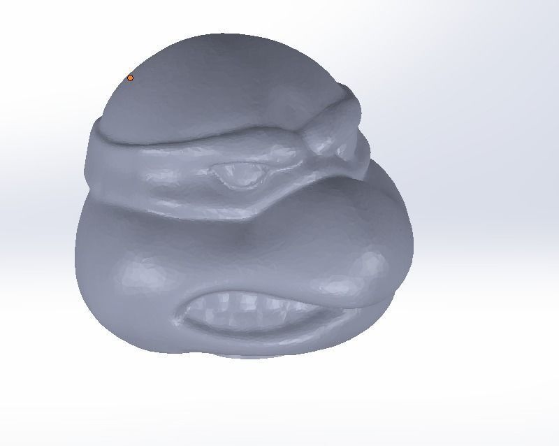 TMNT Head Action Figure 3D print model_3