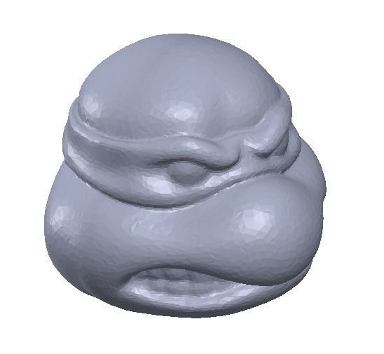 TMNT Head Action Figure 3D print model_4