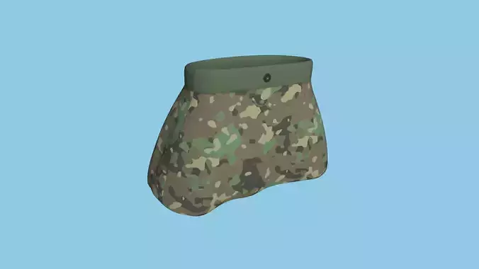 Camouflage Female Skirt - Character Fashion Design Low-poly 3D model Camouflage Female Skirt - Character Fashion Design Low-poly 3D model