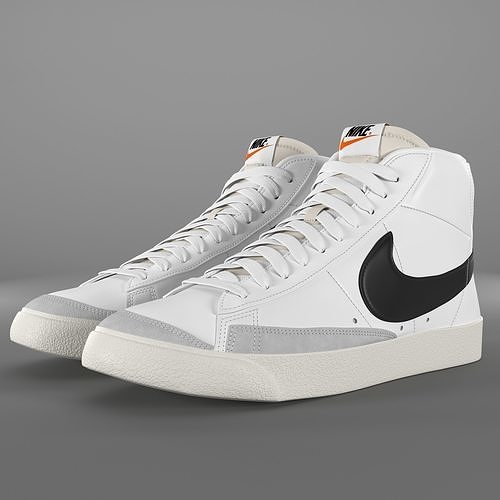 Nike Blazer Mid 77 Vintage PBR Low-poly 3D model