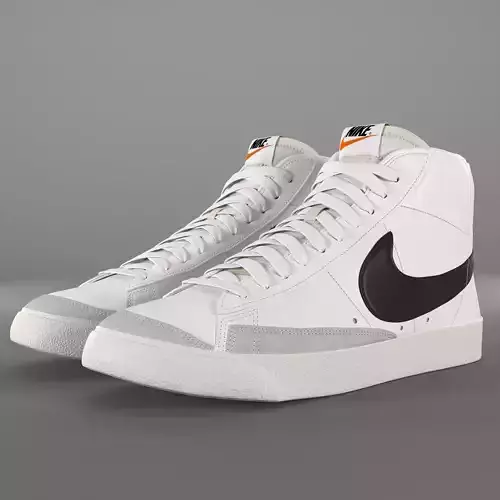 Nike Blazer Mid 77 Vintage PBR Low-poly 3D model
