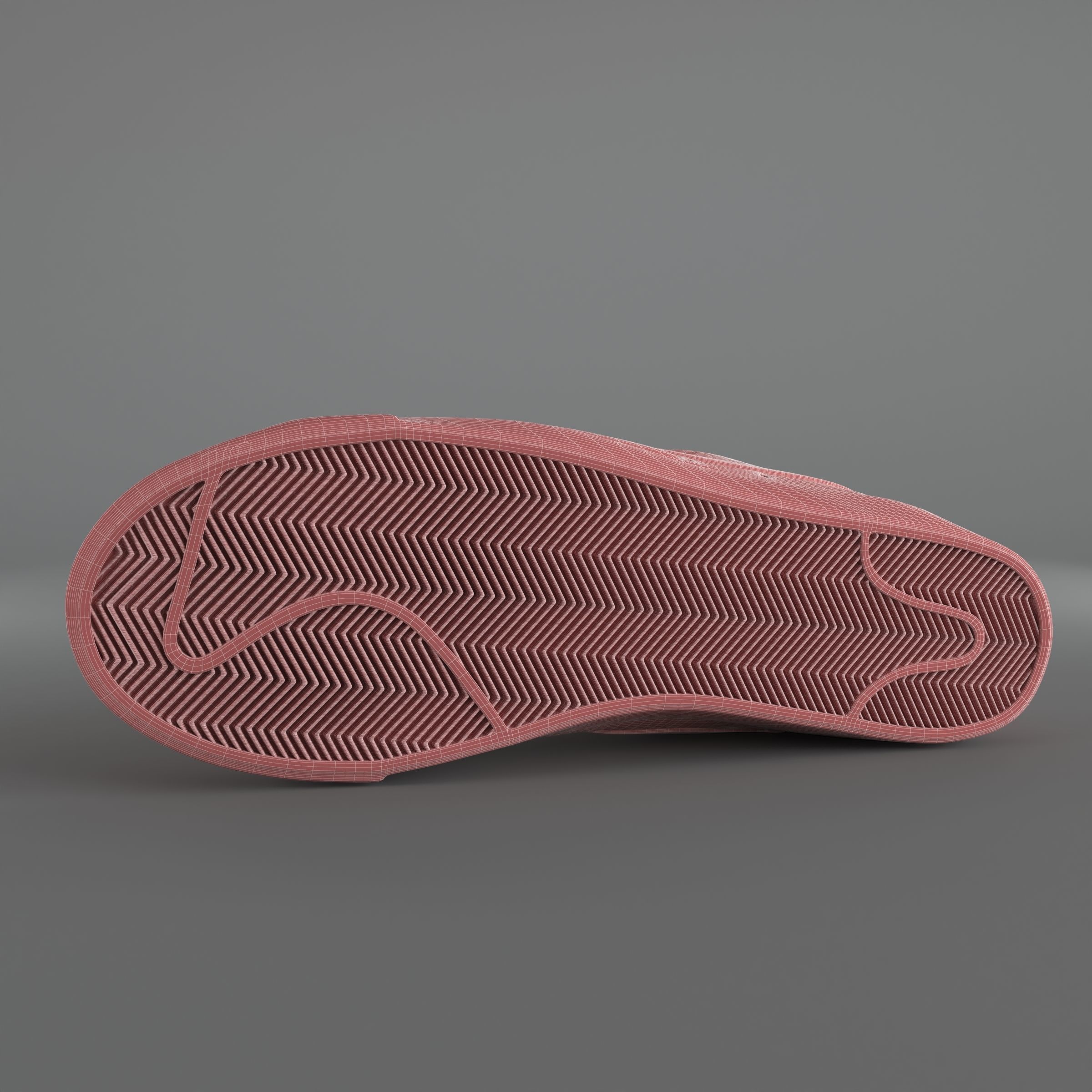 Nike Blazer Mid 77 Vintage PBR Low-poly 3D model_9