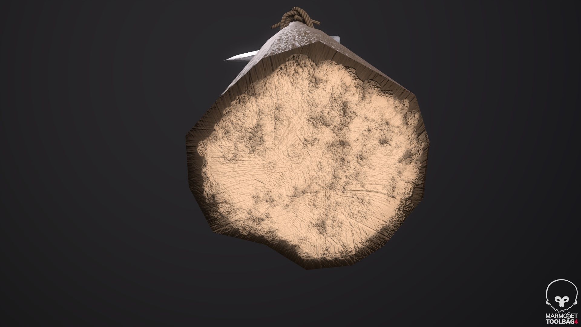 Rock Axe Low-poly 3D model_9