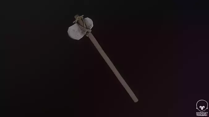 Rock Axe Low-poly 3D model