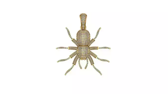 Spider Pendant Lord Ganesh 3d model