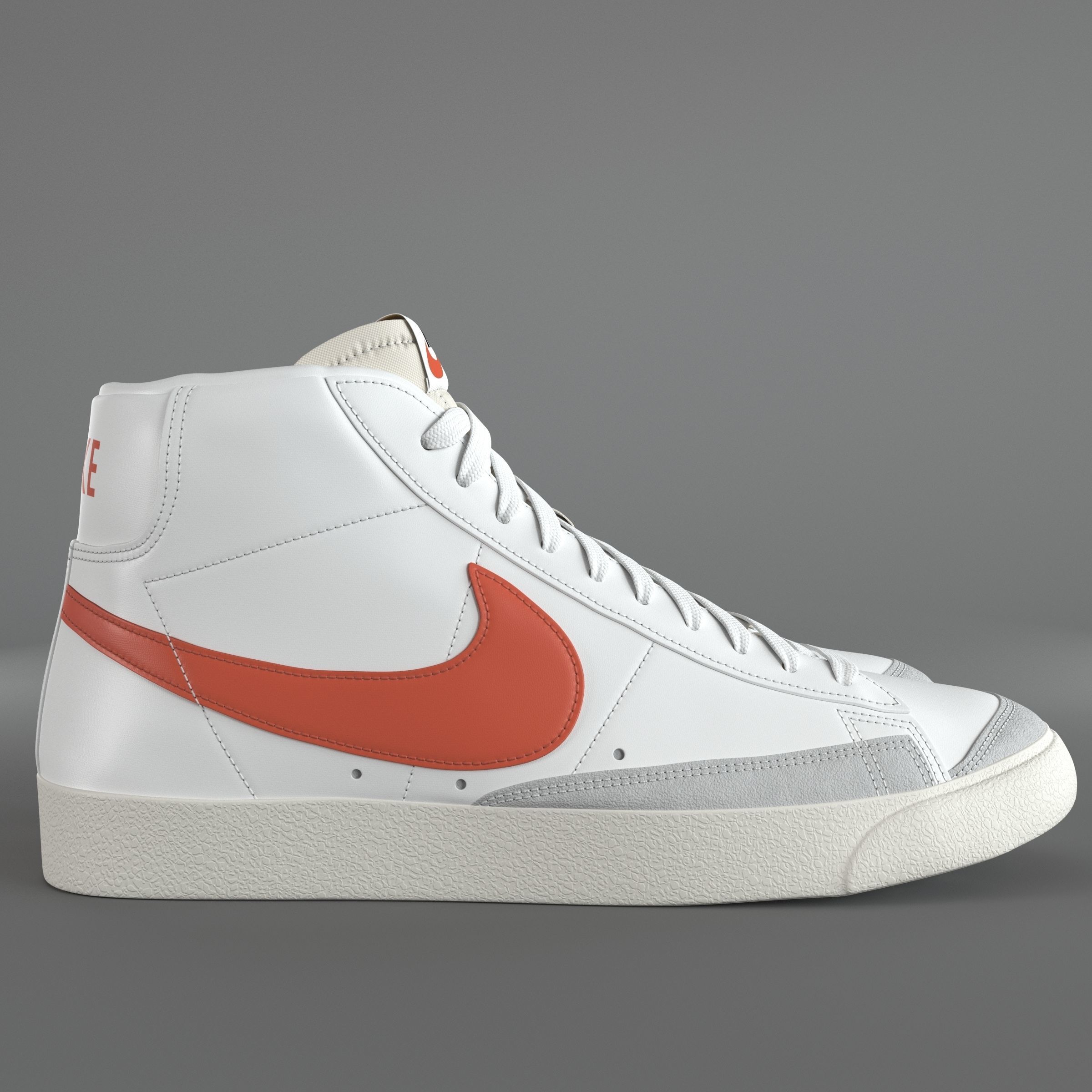 Nike Blazer Mid 77 Vintage PBR Low-poly 3D model_2