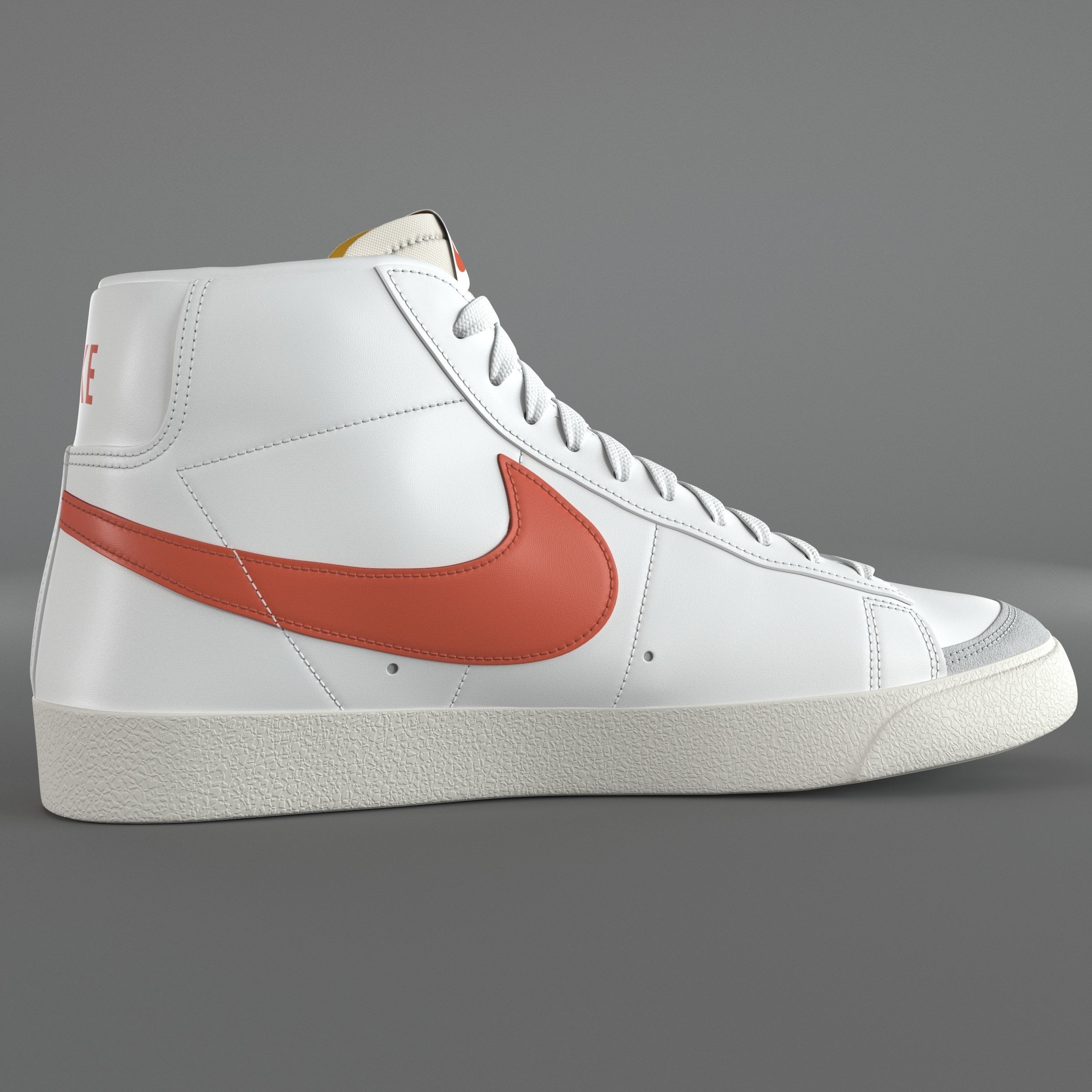 Nike Blazer Mid 77 Vintage PBR Low-poly 3D model_6