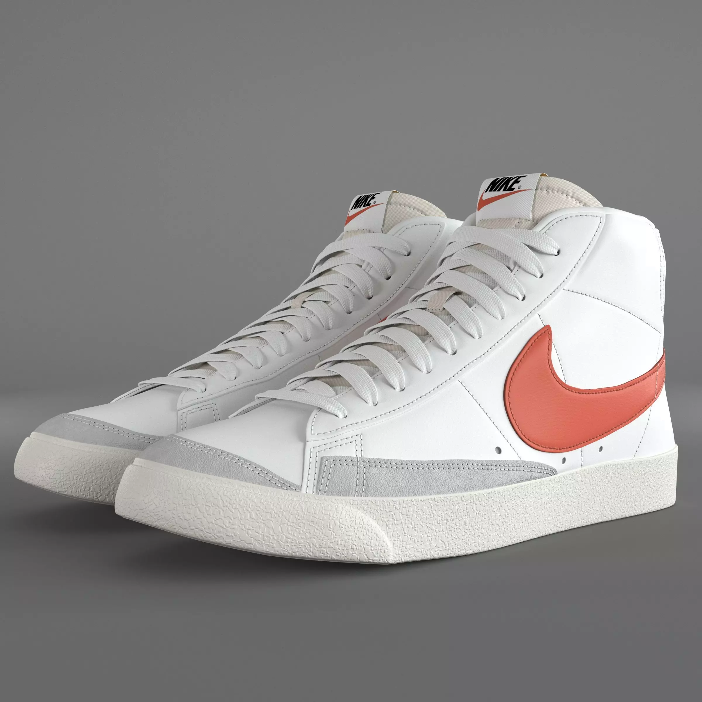 Nike Blazer Mid 77 Vintage PBR Low-poly 3D model_0