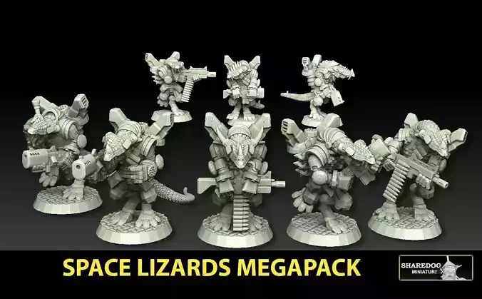 Space Lizards Megapack 3D print model