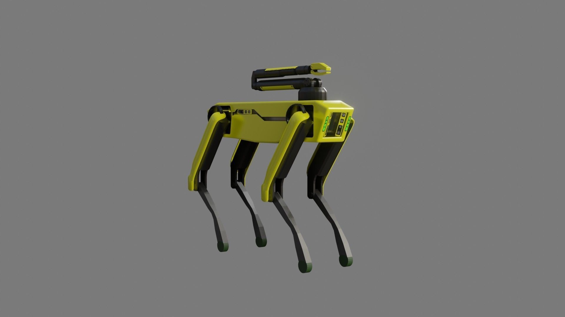 Boston Dynamics Dog with Arm - Low Poly PBR- Game Ready Low-poly 3D model_3