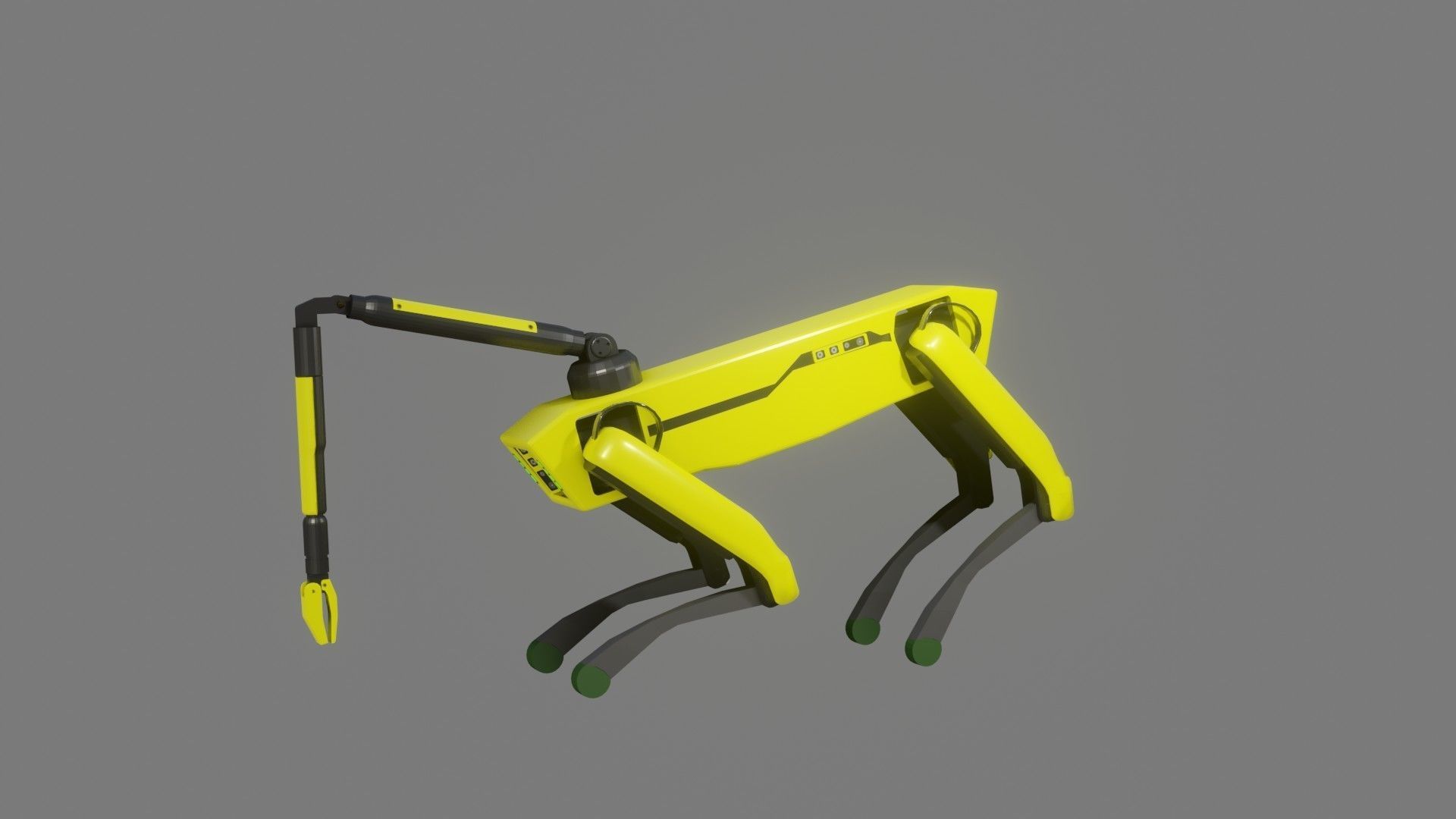 Boston Dynamics Dog with Arm - Low Poly PBR- Game Ready Low-poly 3D model_6