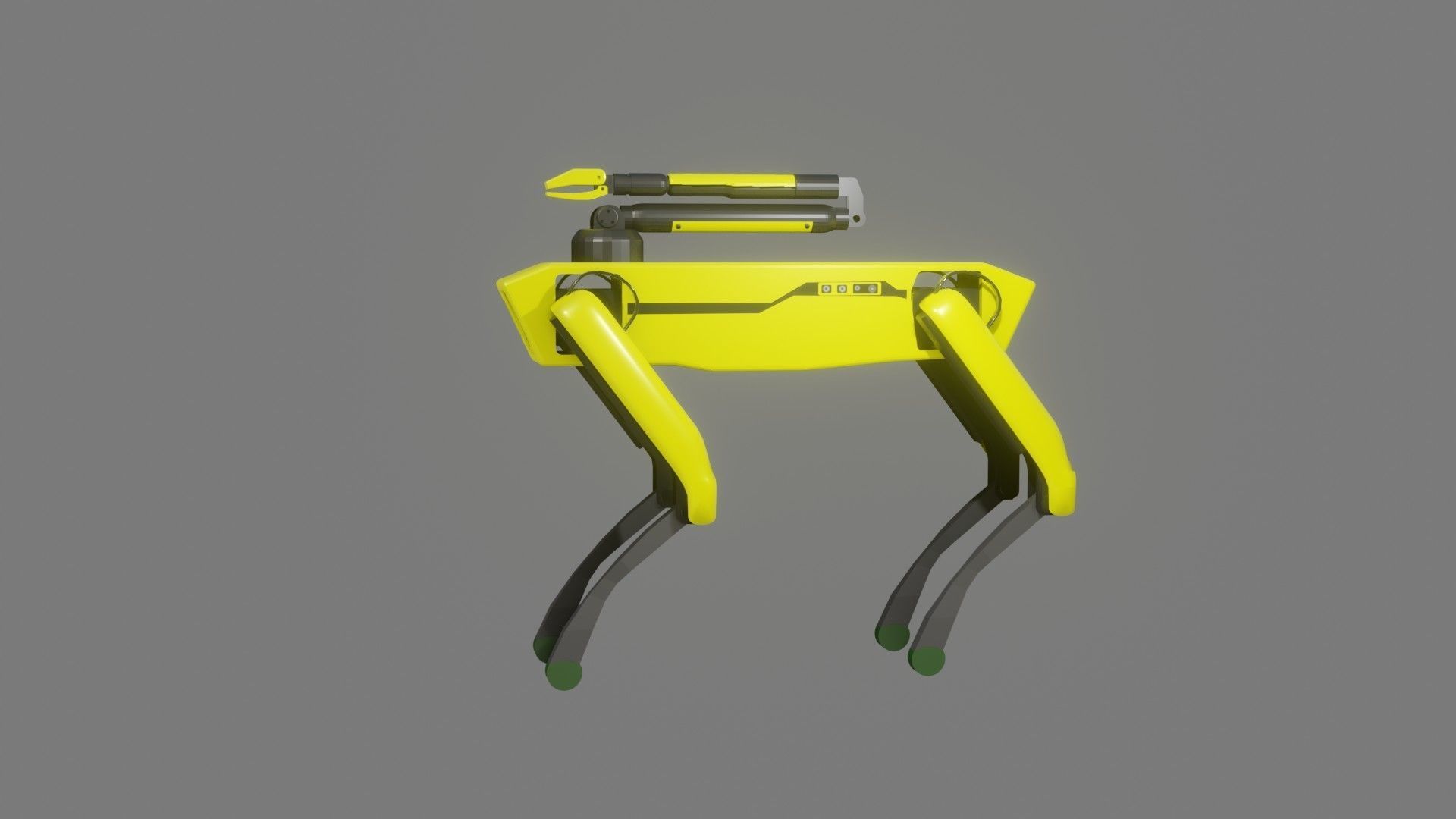 Boston Dynamics Dog with Arm - Low Poly PBR- Game Ready Low-poly 3D model_2