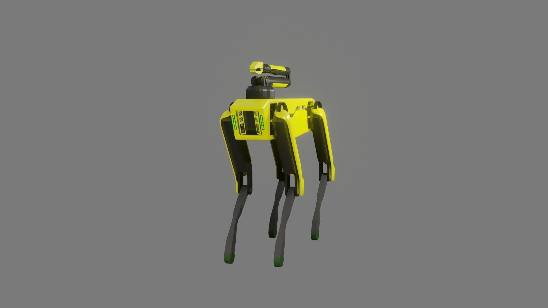 Boston Dynamics Dog with Arm - Low Poly PBR- Game Ready Low-poly 3D model_4