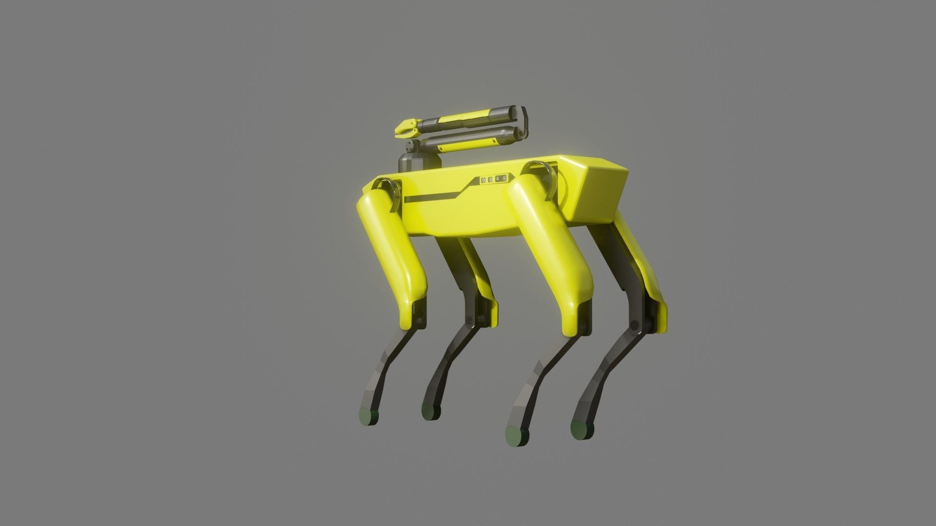 Boston Dynamics Dog with Arm - Low Poly PBR- Game Ready Low-poly 3D model_5