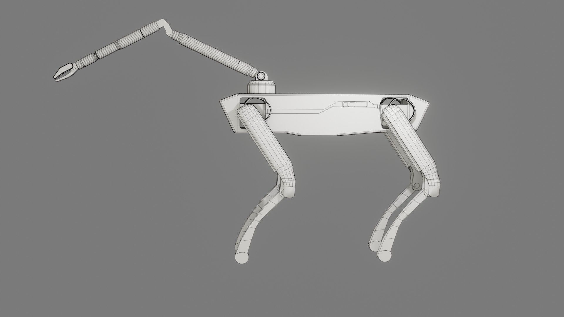 Boston Dynamics Dog with Arm - Low Poly PBR- Game Ready Low-poly 3D model_14