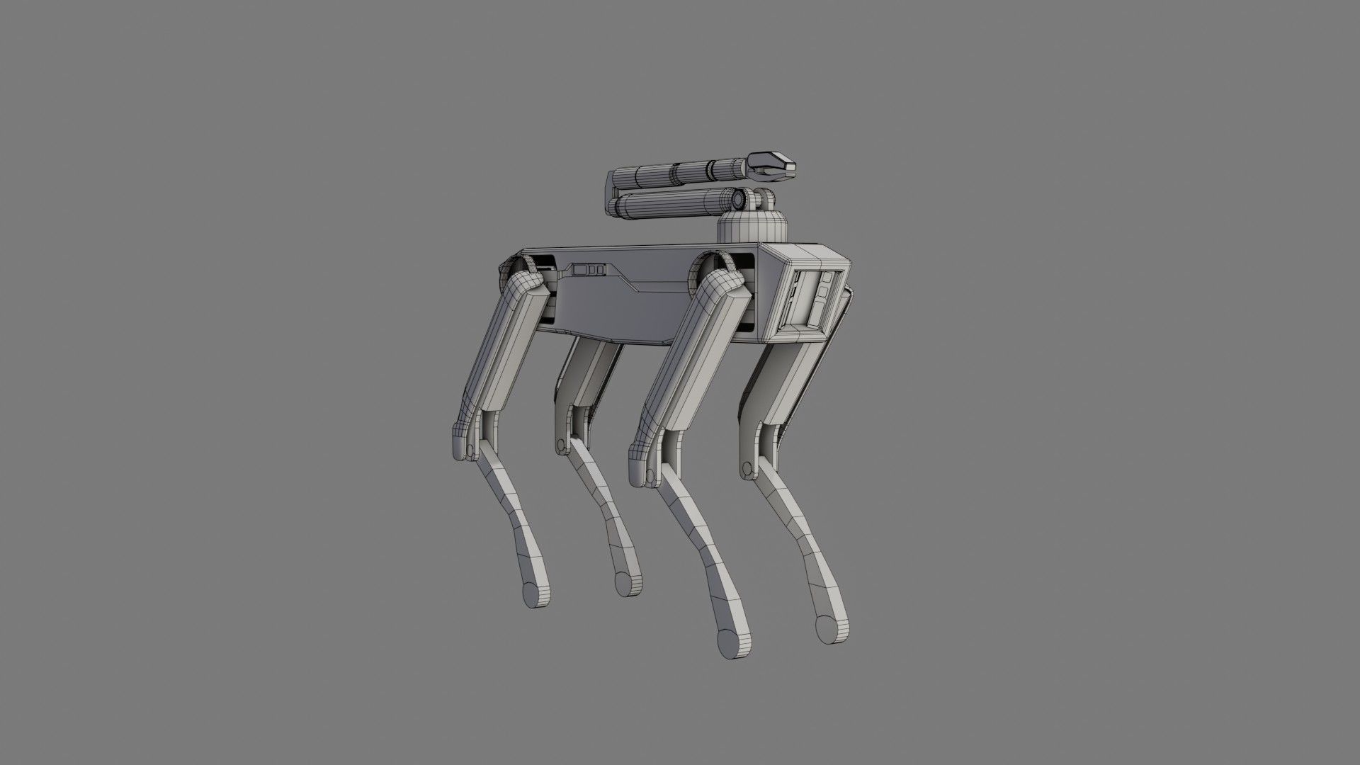 Boston Dynamics Dog with Arm - Low Poly PBR- Game Ready Low-poly 3D model_10