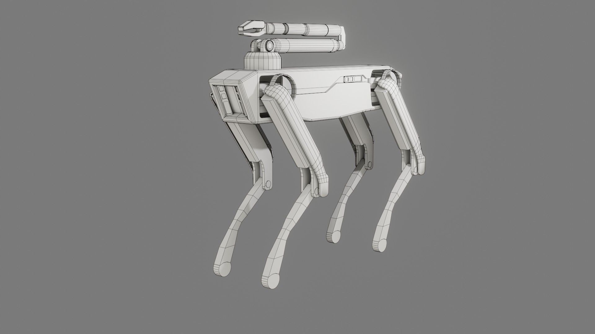 Boston Dynamics Dog with Arm - Low Poly PBR- Game Ready Low-poly 3D model_8