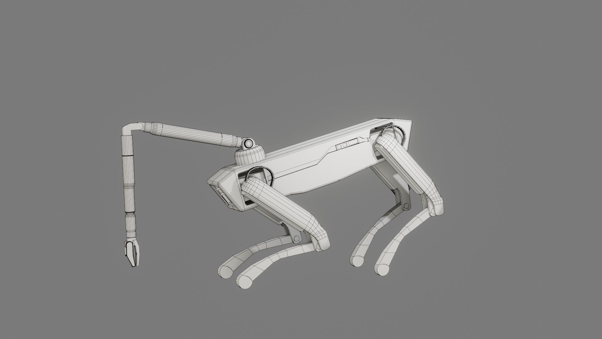 Boston Dynamics Dog with Arm - Low Poly PBR- Game Ready Low-poly 3D model_13