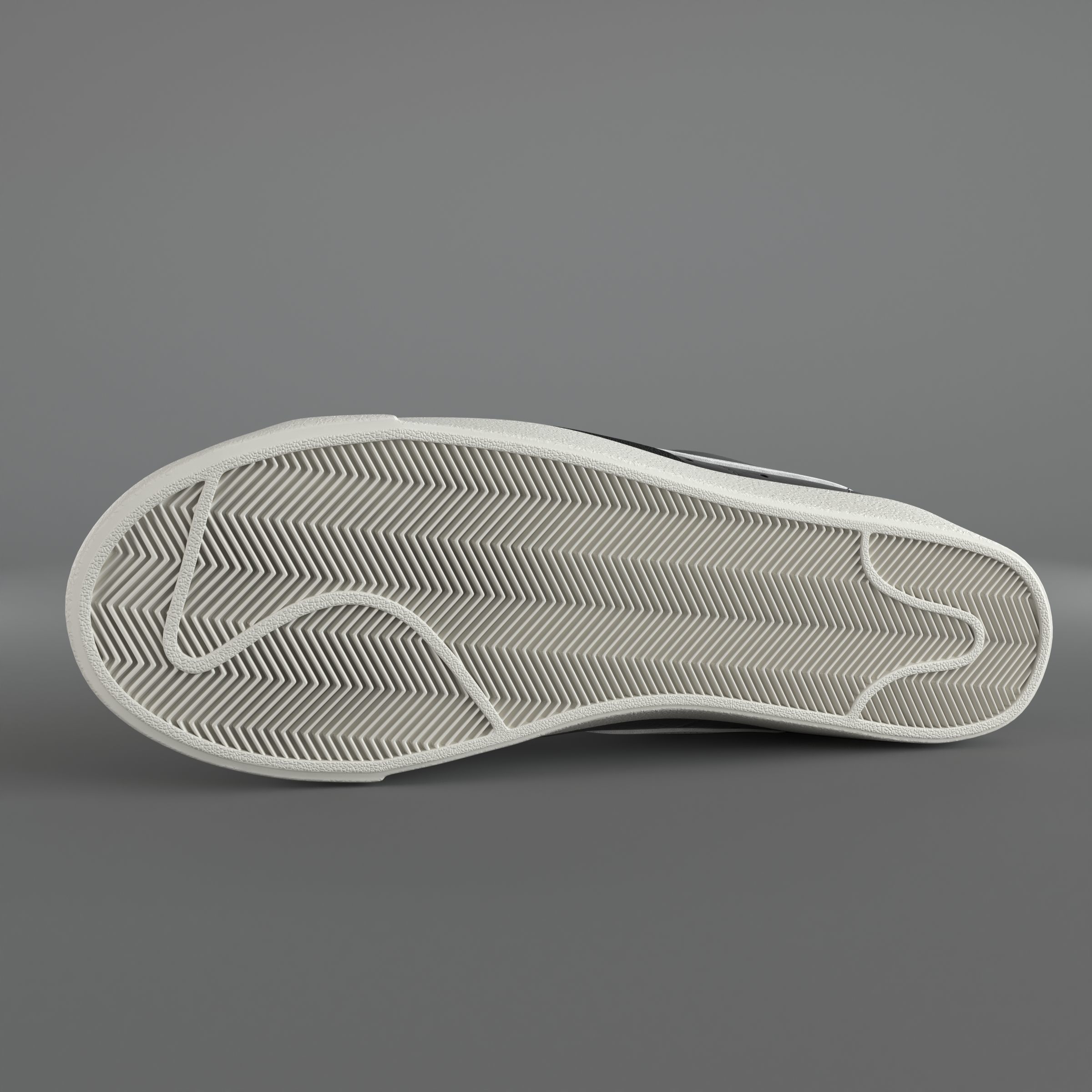 Nike Blazer Mid 77 Vintage PBR Low-poly 3D model_7