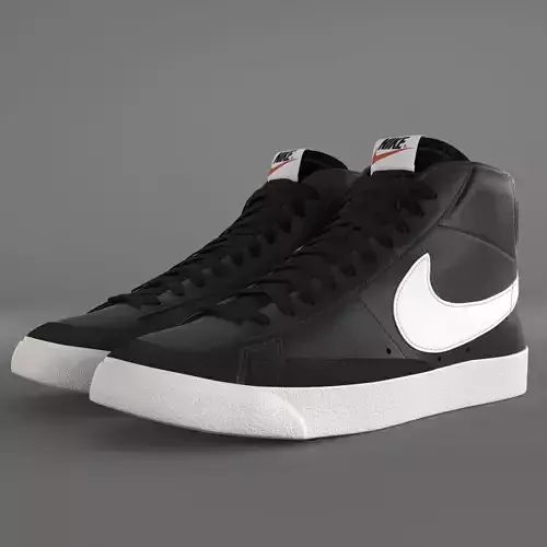 Nike Blazer Mid 77 Vintage PBR Low-poly 3D model
